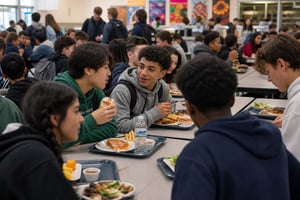 Noisy School Canteen Dining Hall