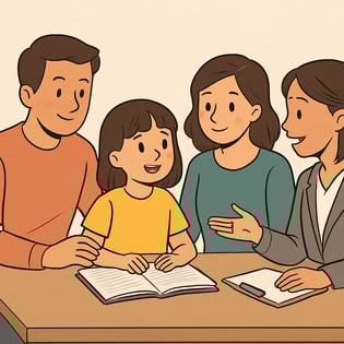 parents and tecahers working together to support a child