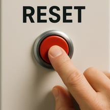 pushing a button to reset something
