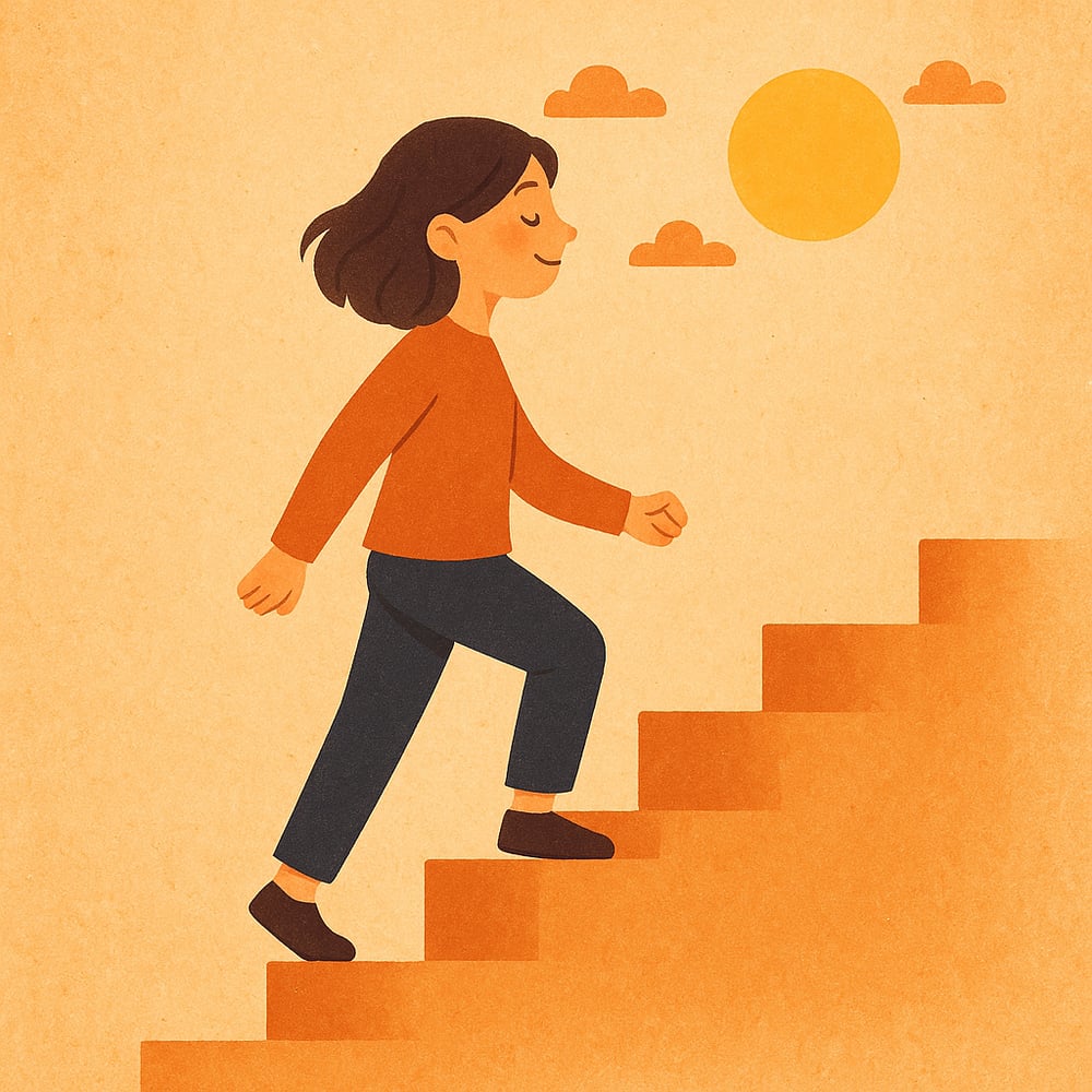 taking small steps to being happier with no text-1