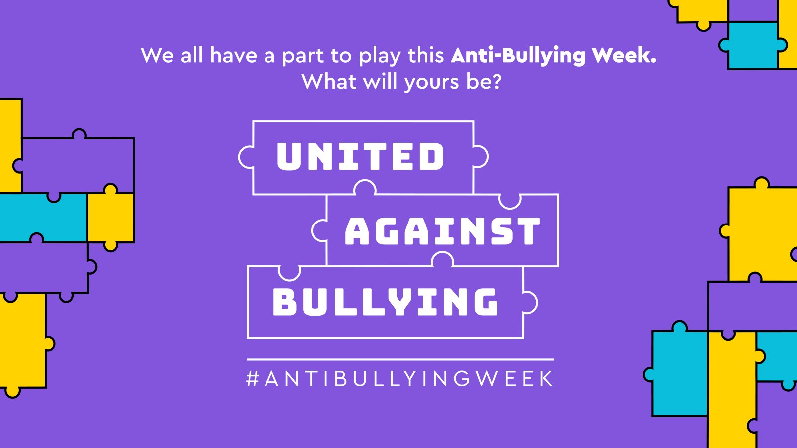 We all have a part to play this Anti-Bullying Week. What will yours be? United Against Bullying #antibullyingweek