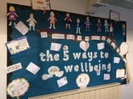 Mental health and wellbeing classroom display