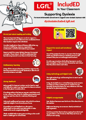 Dyslexia information poster