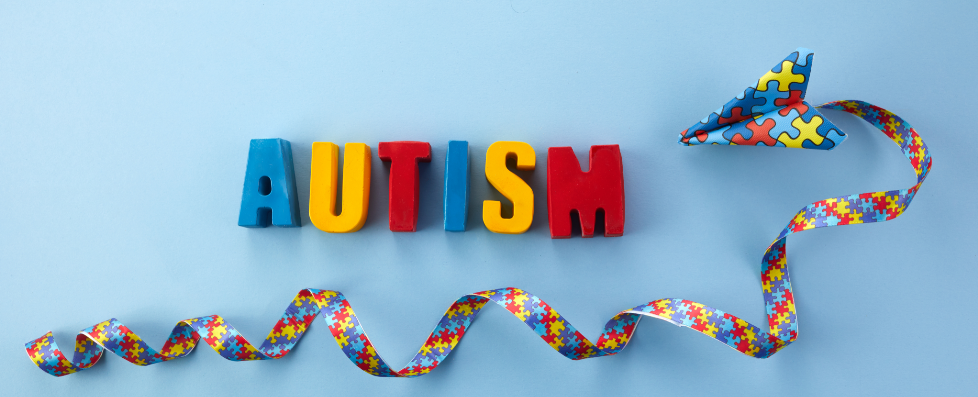 Autism Awareness Colourful paper plane