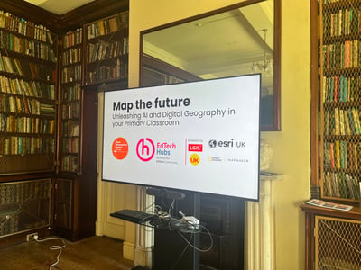 Map the future - Teachers attending Esri MapMaker presentation at Royal Geographical Society